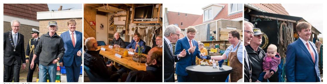 Der König der Niederlande zu Besuch bei Wijnberg